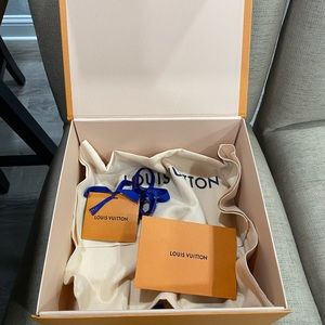 Louis Vuitton Box, Dustbag, Notecard/Ribbon and Envelope